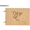 Dřevěné Fotoalbum na Šířku A4 Motiv Rodina Výběr Variant Varianta: Varianta 3