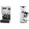 Gaggia New Classic E24, stainless steel + Rocket Espresso FAUSTO 2.1, chrome