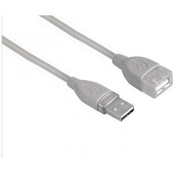 Hama 78400 USB Extension Cable A-Plug - A-Socket, 5m, grey