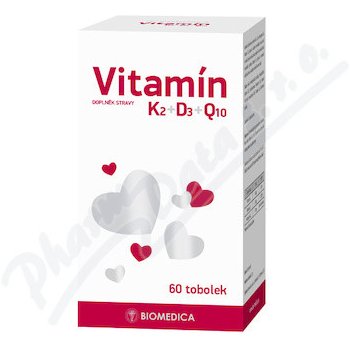 Biomedica Vitamín K2+D3+Q10 60 toboliek