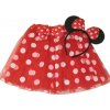 Detský kostým Minnie bodkovano červený (3-10 rokov)