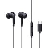 Baseus - Wired Earphones Encok CZ18 káblové slúchadlá Type-C, 20Hz–20kHz - čierne
