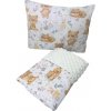 INTERMEDIC SK Set Intermedic do kočíka Macko s hviezdičkou/minky krémová 100x75/40x30 cm