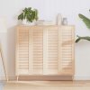 Žalúziové dvere na skrinky 4 ks 99x29,5 cm masívne borovicové drevo