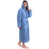Unisex župan Athena s kapucňou 3116 denim light - Vestis XXL