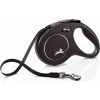Flexi NEW CLASSIC vodítko M do 25kg, 5m popruh – čierne