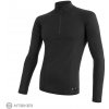 Sensor Merino DF dl. rukáv zip černá XL