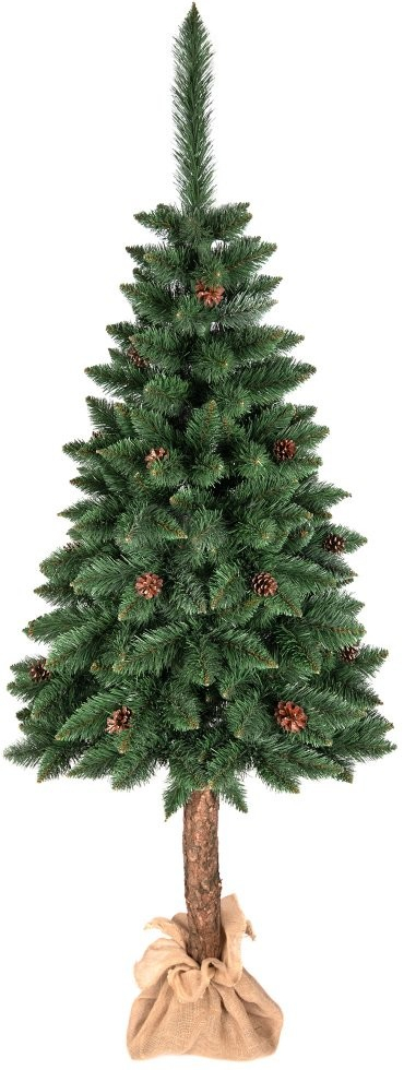domtextilu.sk Vianočný stromček na pníku so šiškami 220 cm 71026