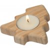 Drevený svietnik - stromček , Beige Farba: Beige