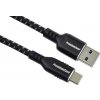 PremiumCord kabel USB-C - USB 3.0 A (USB 3.2 generation 1, 3A, 5Gbit/s) bavlněný oplet a hliníkové konektory 3m ku31cx3