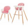 KINDERKRAFT Stolička jedálenská Sienna pink KKKSIENPNK0000