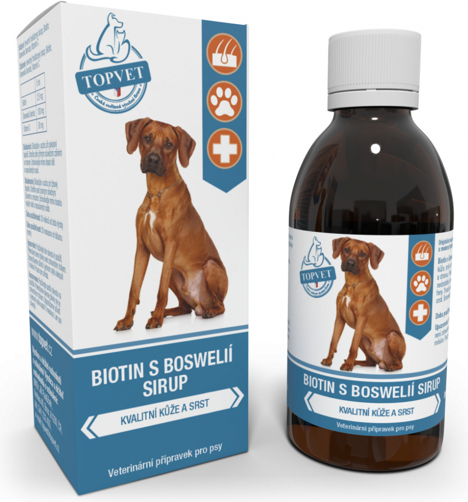 Topvet Beta glukán sirup pre psov 200 ml