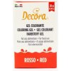 Gélová farba červená 28 g - Decora