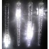 Svetelné LED cencúle vonkajšie, padajúci sneh - 30 cm/8 ks V3 bílá studená