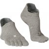 KIMJALY Ponožky na jogu 5 prstov protišmykové sivé 35-38