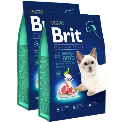 Brit Premium Cat by Nature Sensitive Lamb 2 x 8 kg