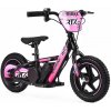 Detské elektrické odrážadlo RIRIBIKE RTX3 24V (12”), ružové, Lítiová batéria, 100W motor, Kotúčová brzda, Nastaviteľné mäkké PU sedadlo