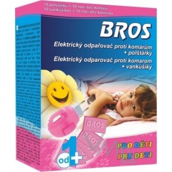 Bros elektrický odpařovač proti komárom dětský + náhrada 10ks