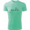 EKG cestná cyklistika - Pánske tričko Fantasy športové - 3XL ( Mätová )