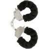 Furry Fun Cuffs - čierna