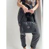 Čierna crossbody kabelka GROSSO GS-77-black/silver