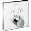 Hansgrohe ShowerSelect vaňová/sprchová batéria podomietková s termostatom chrómová-biela 15738400