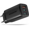 Axagon ACU-DPQ65, nabíjačka, 3x port USB + dual USB-C, čierna ACU-DPQ65