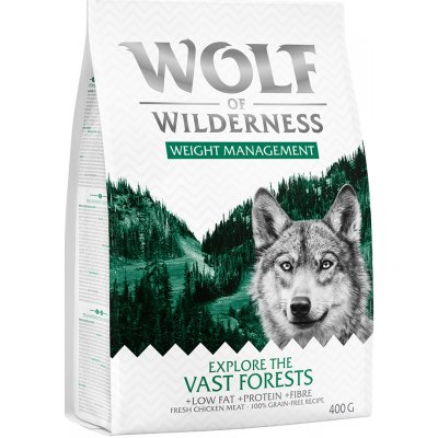 Wolf of Wilderness - Skúšobné balenie Explore The Vast Forests-Weight Management (400g)