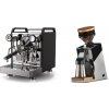 Rocket Espresso Mozzafiato FAST R, black + Eureka Mignon Single Dose PRO, Chrome & Oak