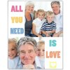 All you need is love Fotopanel hliníkový 20 × 30 cm