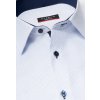 Pánska košeľa ETERNA Modern Fit svetlomodrá s navy kontrastom Non Iron - predľžený rukáv 68 cm, Veľkosť 39