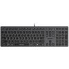 A4tech Klávesnice FX60, Podsvícená bílá, USB, CZ, šedá