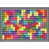 Fototapeta - FT7712 - Farebné Tetris Samolepiaca textil - 254cm x 184cm