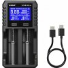 XTAR VX2 Pro – inteligentná 2-slotová nabíjačka a tester batérií