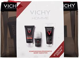 Vichy Homme Structure Force dárková sada: denní pleťový krém Homme Structure Force Complete Anti-Ageing Hydrating Moisturiser 50 ml + sprchový gel Homme Hydra Mag C Body & Hair Shower