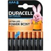 Alkalická batéria Duracell AAA (R3) 8 ks