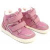Protetika Dievčenské zimné barefoot topánky DAXI OLD PINK staroružová