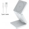 1stCOOL bezdrôtová skladacia QI nabíjačka 3v1, MagSafe, biela, USB-C TN-WC10White 1stCool