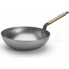 Wok MINERAL B BOIS 28 cm, strieborná, oceľ, de Buyer