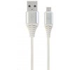 Gembird CC-USB2B-AMmBM-1M-BW2 USB 2.0 AM na MicroUSB (AM/BM), 1m, bílo-stříbrný