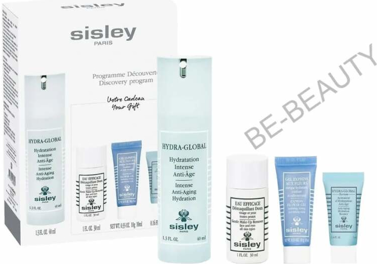 Sisley Hydra-Global Discovery Program darčekový set pleťový krém Hydra-Global Intense Anti-Aging Hydration 40 ml + odličovač tváre Eau Efficácia Gentle Make-Up Remover 30 ml + pleťová