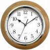 DREVENÉ OKRÚHLE HNEDÉ TICHÉ NÁSTENNÉ HODINY RETRO JVD NS7111.11 29 cm