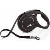 Vodítko FLEXI Classic New M opasok 5m/25kg čierna