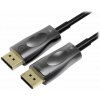 PremiumCord Optický DisplayPort 1.4 přípojný kabel M/M, zlacené konekt. 15m kport6-15