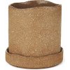 Ferm Living Kvetináč Uneru Ø13, brown