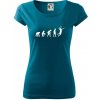 Evolúcia volejbal smeč - Dámske tričko Pure - 2XL ( Petrolejová )