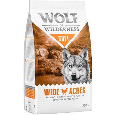 Wolf of Wilderness - Skúšobné balenie - Wide Acres - Soft & Strong - kuracie (350 g)