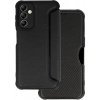Flipové puzdro TopQ Razor Carbon pre Samsung Galaxy A23 4G/5G čierne
