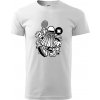 Bedmintoňák - Klasické pánske tričko vyššej gramáže - 4XL ( Biela )