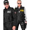 Mundúrový kostým 3 v 1 SWAT FBI Polícia Vesta Unisex S/M